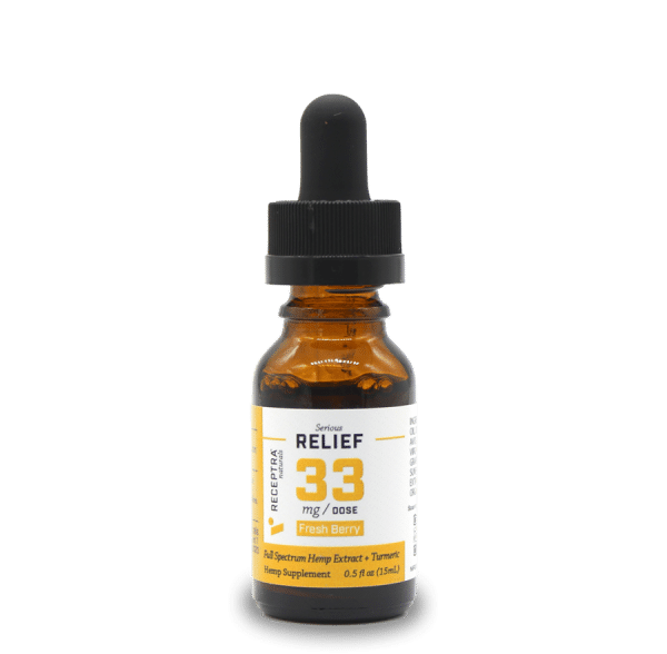 Receptra Serious Relief + Turmeric Tincture for inflammation
