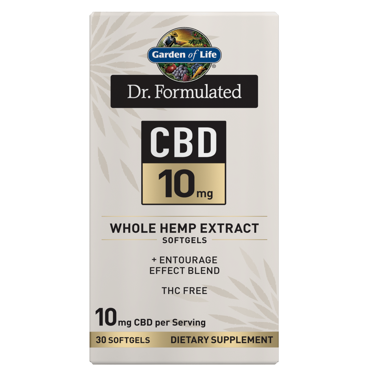 Garden of Life and Dr. Formulated CBD 10mg Softgels